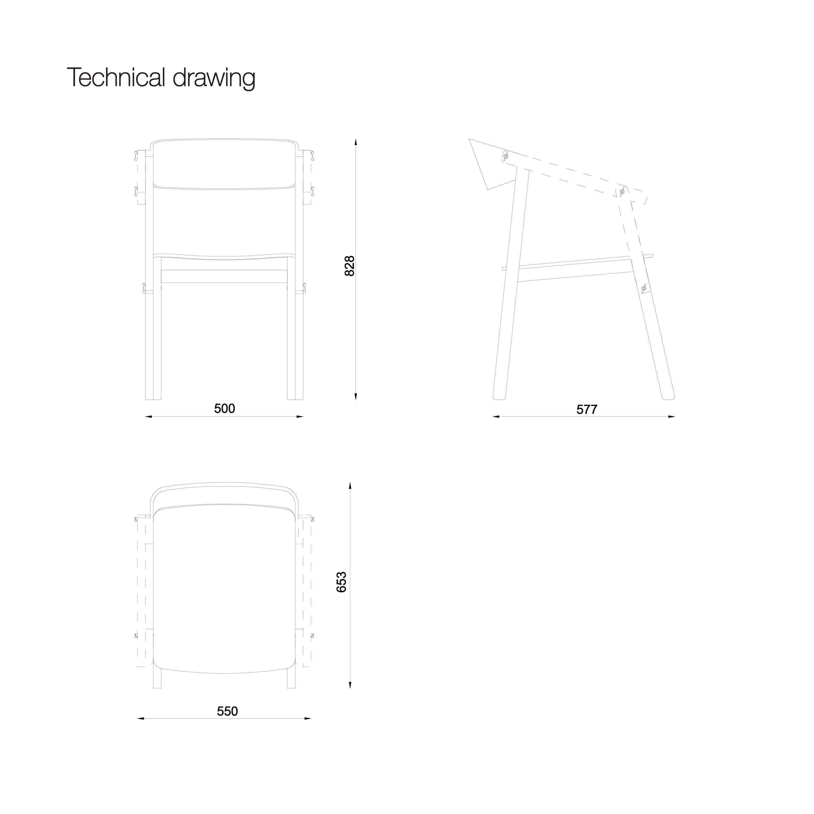 Кожаный стул со встроенной подушкой Askia ателье ARCH-00102651 - Вид №3