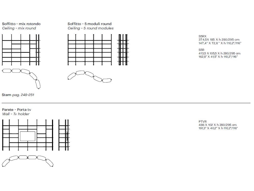 Стеклянный книжный шкаф с креплением пол-потолок Naturedesign Главная ARCH-00088266 - Вид №18