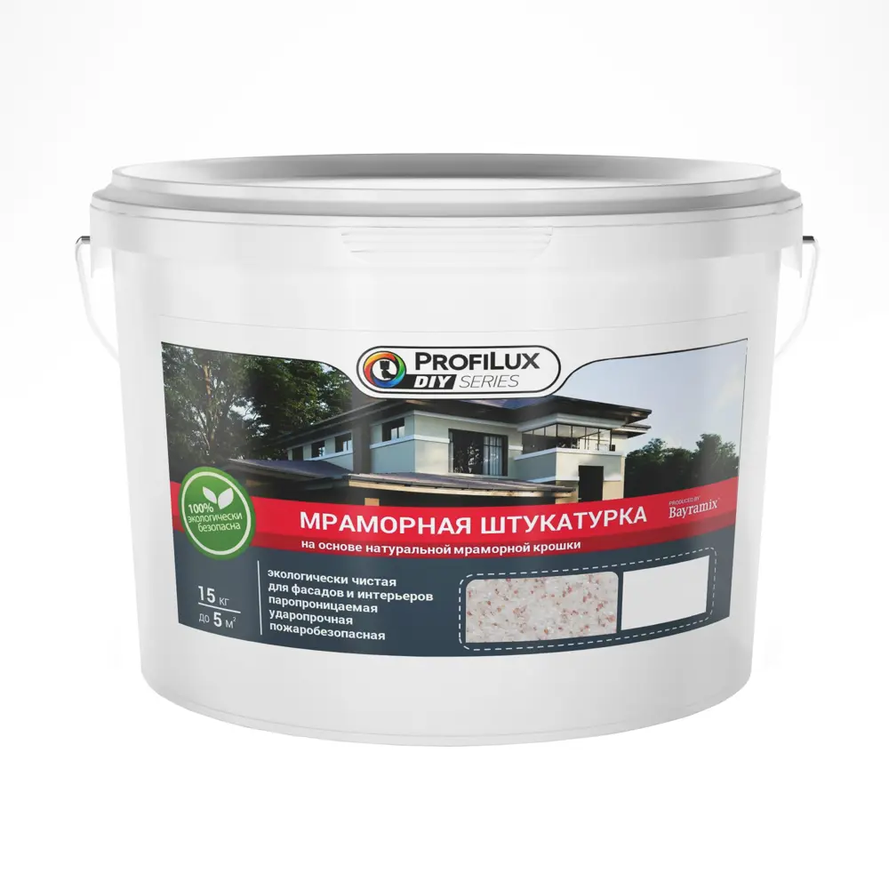 Штукатурка мраморная Royal White-N 15 кг 81963208 STLM-2096218 PROFILUX 