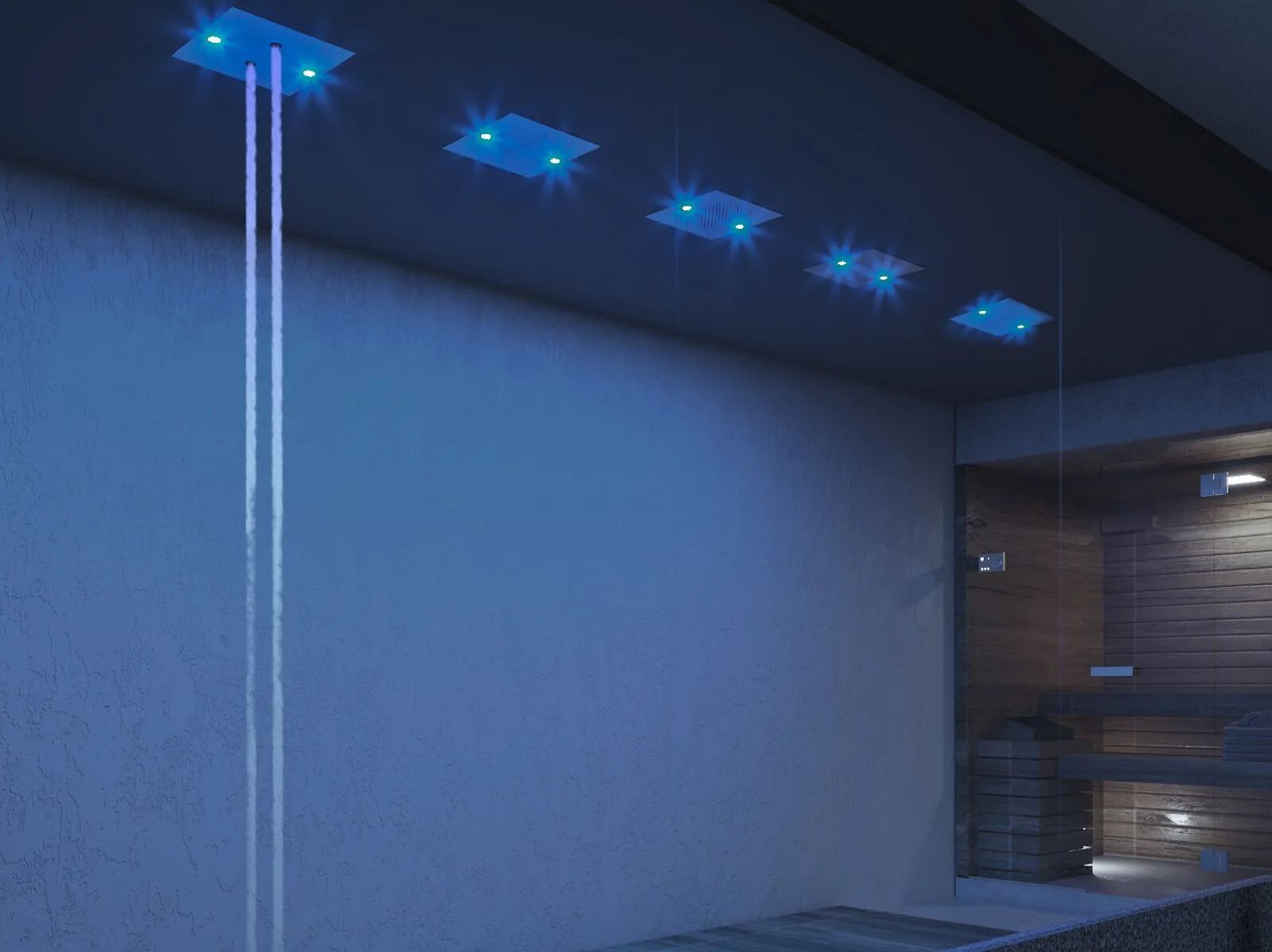 Эмоциональный туннель с 5 квадратными головками Aquademy Water Paradise ARCH-00033235