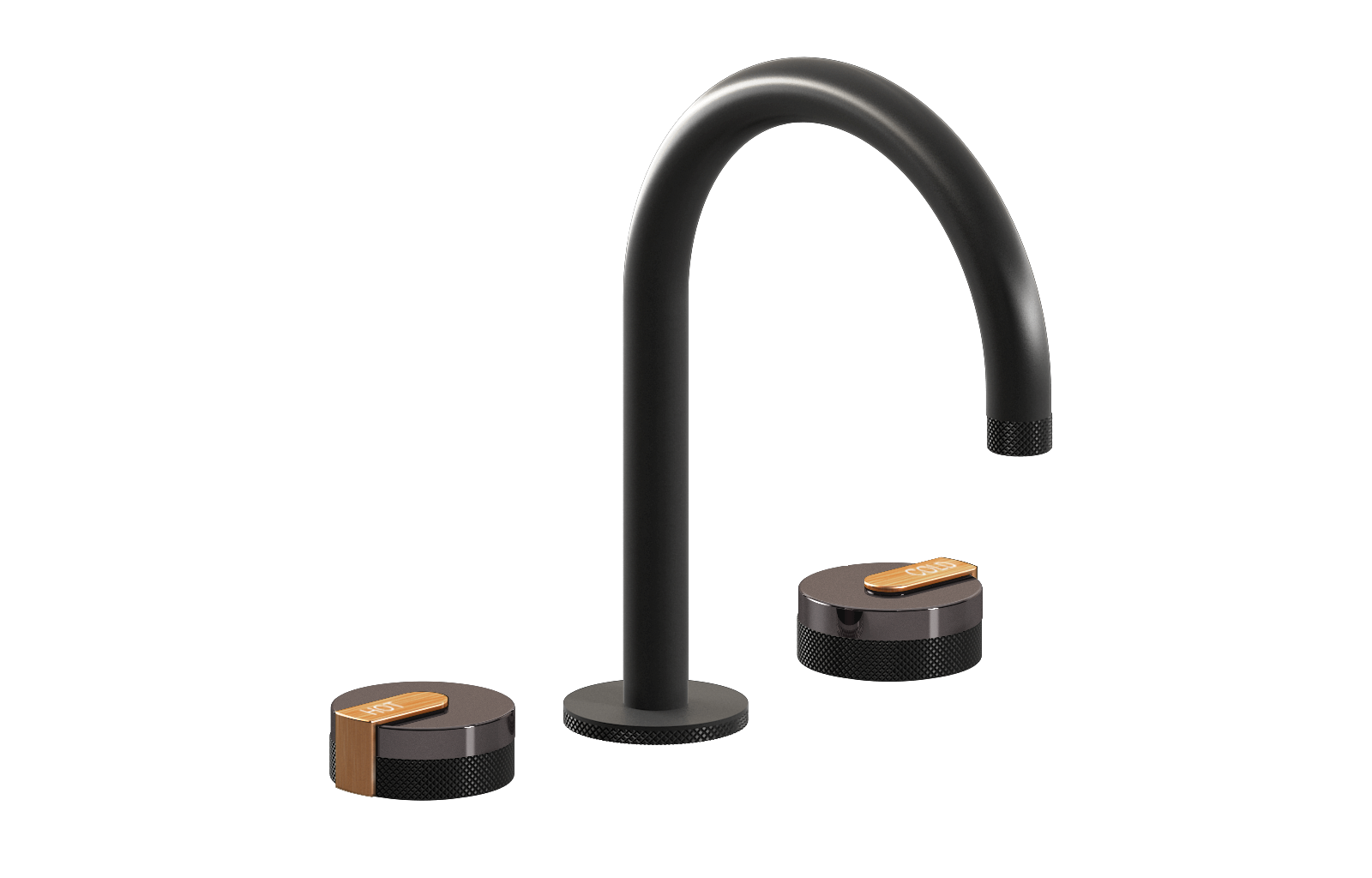 E-11512-R1OX-L1BRG-BK Смеситель для умывальника на 3 отвертия GRAFF MOD+