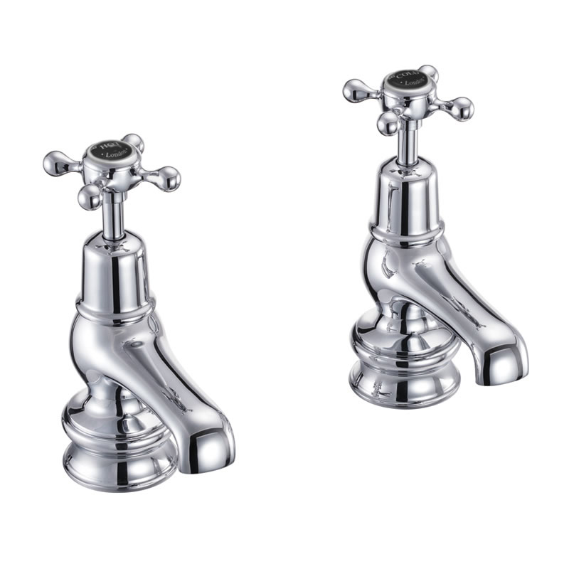 Burlington Кран для бассейна Claremont Regent 3 " Полный оборот с белым акцентом в Chrome CLR1  - Вид №1