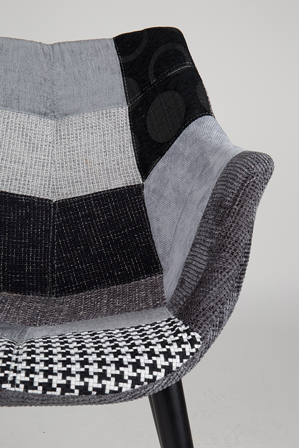 Кресло Twelve Patchwork серое Zuiver 1100267 - Вид №4