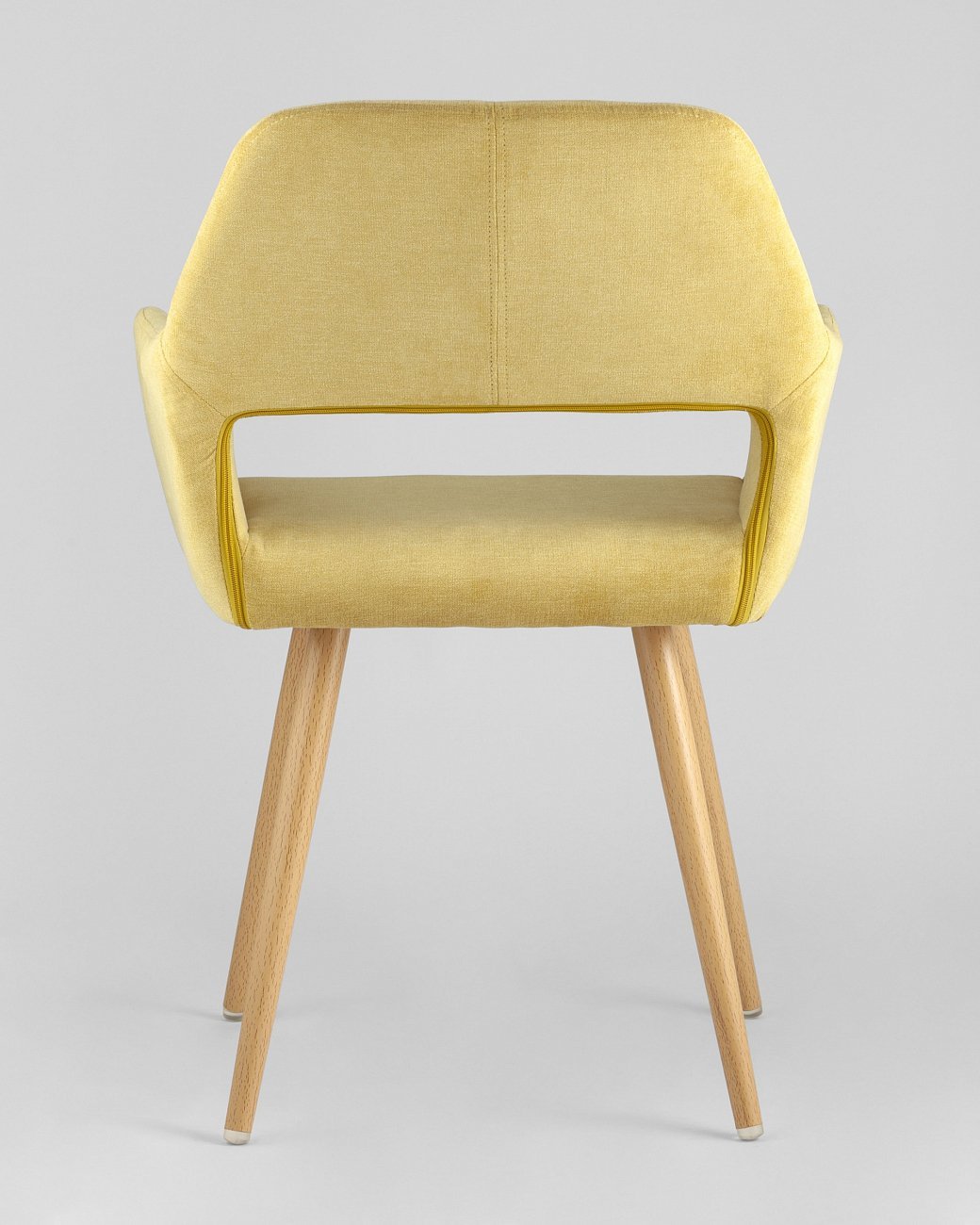 Стул с подлокотниками мягкий желтый "Кромвель" STOOL GROUP ДИЗАЙНЕРСКИЕ 00-3881957 Желтый  - Вид №4