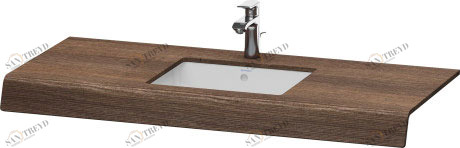 DS828C05353 Консоль DuraStyle #DS828C 550 мм Каштан темный, декор Duravit