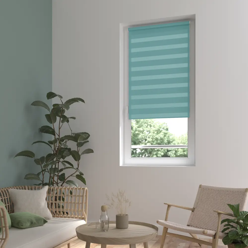 Штора рулонная день-ночь Inspire Peter 55x160 см бирюза Aqua 3 82691101 STLM-2087007 - Вид №11