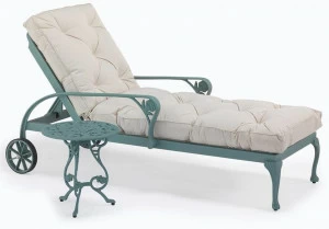 Oxley's Furniture Откидной алюминиевый садовый кушетка с подлокотниками Barrington Bal