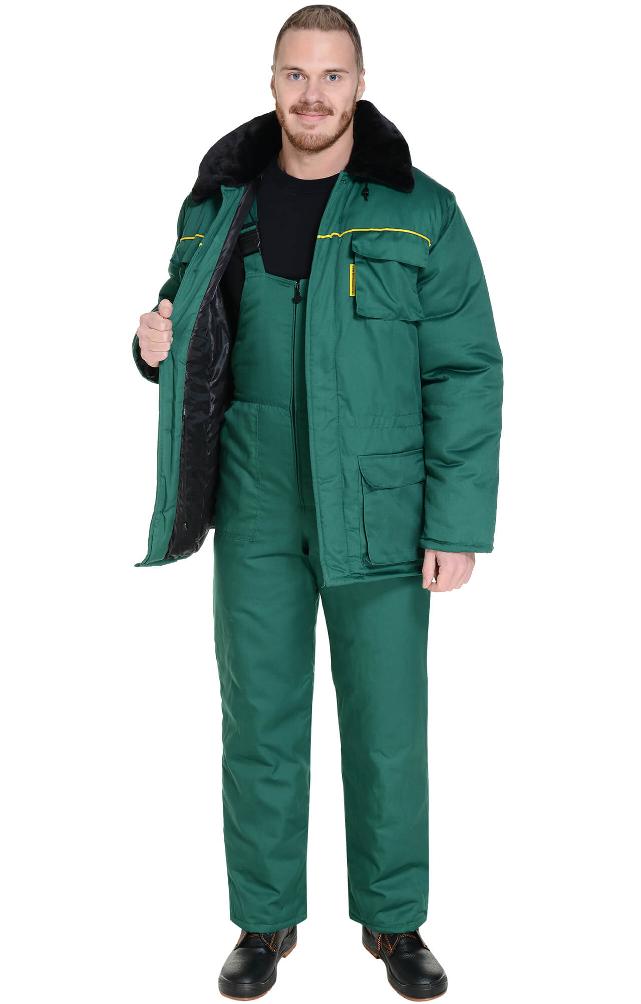 63761 Костюм "Эксперт-К" зимний темно-зеленый  Зимняя спецодежда  размер 60-62/182-188  - Вид №5