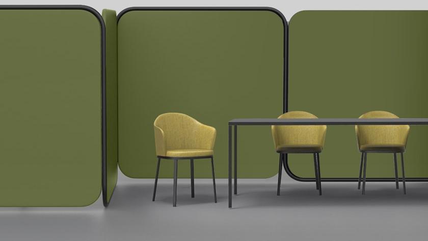 Quinti Sedute Отдельностоящая модульная офисная перегородка из металла sun-id-1392926 - Вид №3