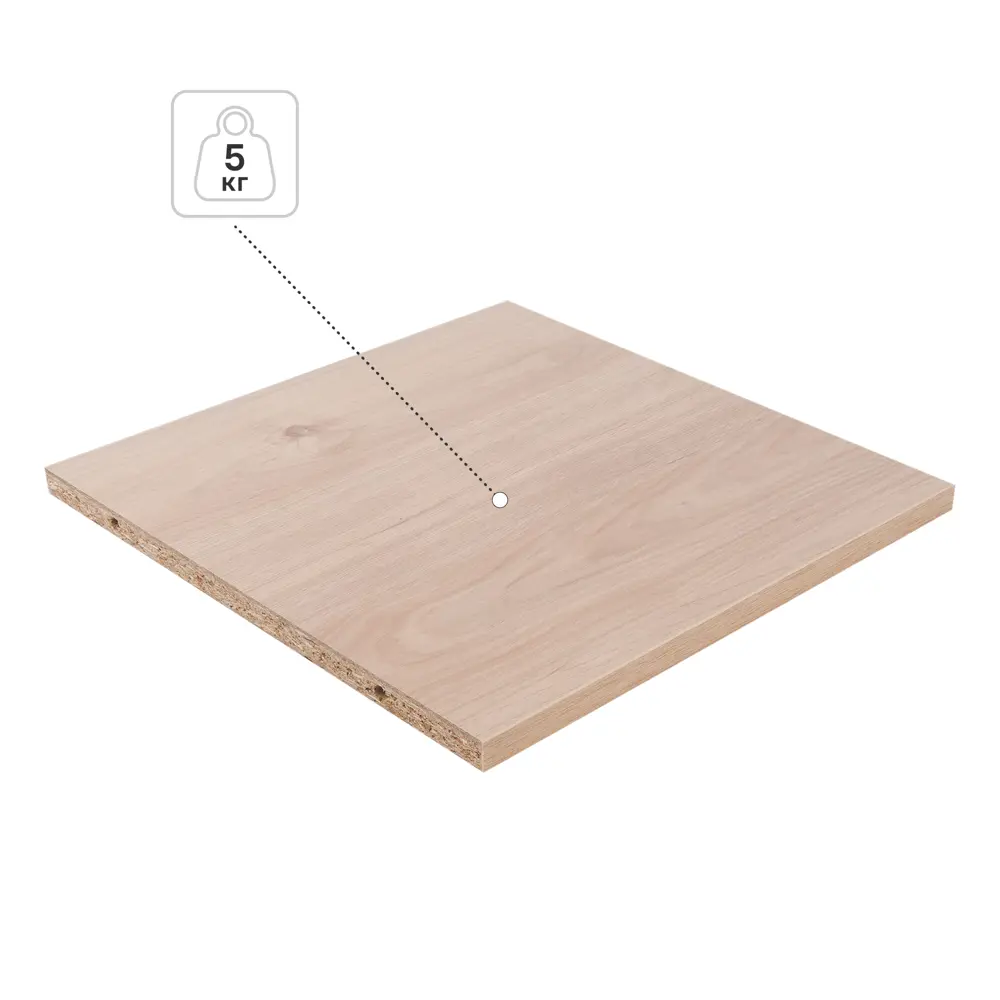 Полка для стеллажа KONSENSA Руан 32.7x31.5 см ЛДСП цвет дуб STLM-2071318 - Вид №3