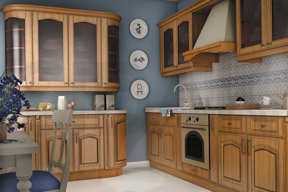 Фасады для кухни Патина Фрезеровка «Оксфорд» Слоновая кость №559 SIDAK SIST2044-227 - Вид №1