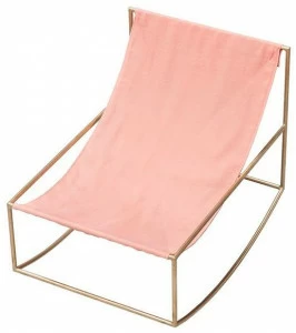 valerie_objects Кресло-качалка из латуни с подлокотниками  V9015021