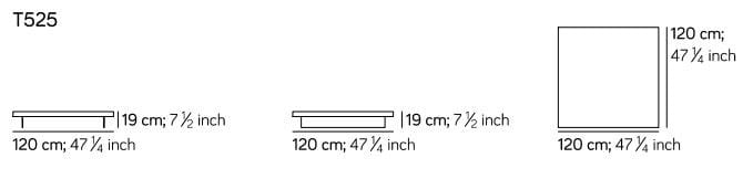 Деревянный квадратный журнальный столик Amura ARCH-00082641 - Вид №3