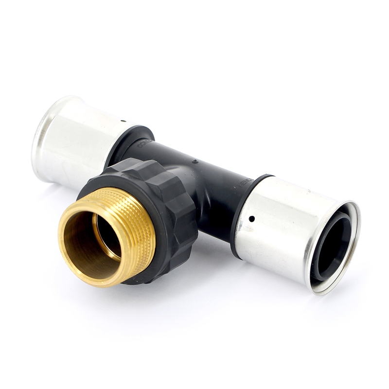 Тройник пресс-Н" PVDF HENCO 40х1"1/4х40 14PK400740 - Вид №1