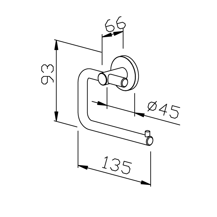 700250 Держатель рулона туалетной бумаги AC250 WAGNER_EWAR A-LINE Wagner Ewar  - Вид №1