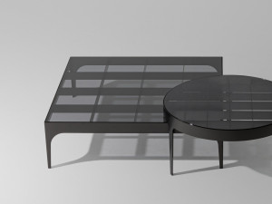 Квадратный низкий журнальный столик