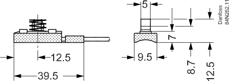 Danfoss AKS Датчик AKS 11 (S4, зеленый), 8,5м/50 шт. 097U0066  - Вид №7