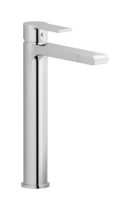 Высокий смеситель для раковины на 1 отверстие в комплекте с донным клапаном WE ARE IB wn350np Chrome Whynot