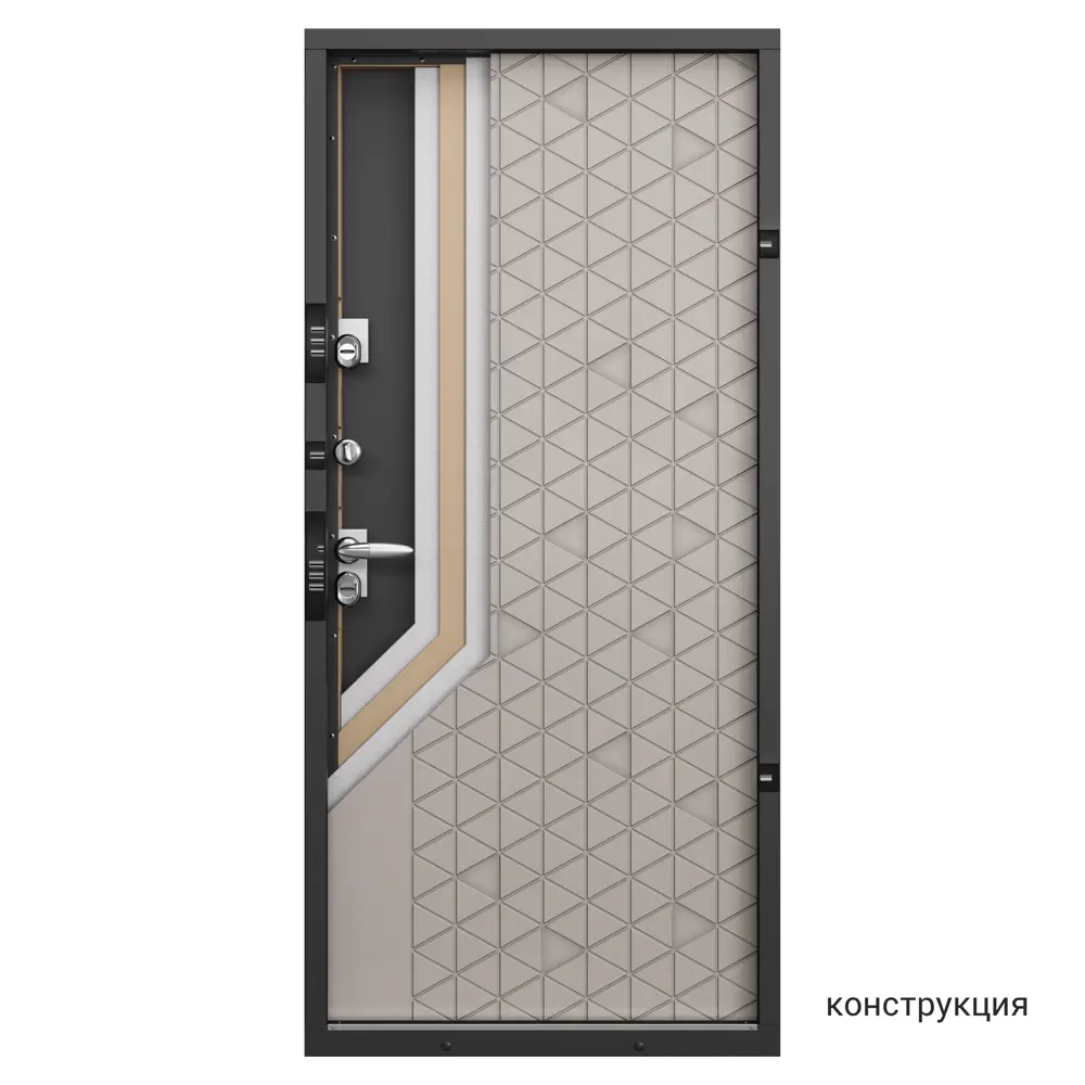 Дверь входная металлическая Норда 950 мм правая цвет вест бежевый TOREX STLM-2126206 - Вид №17