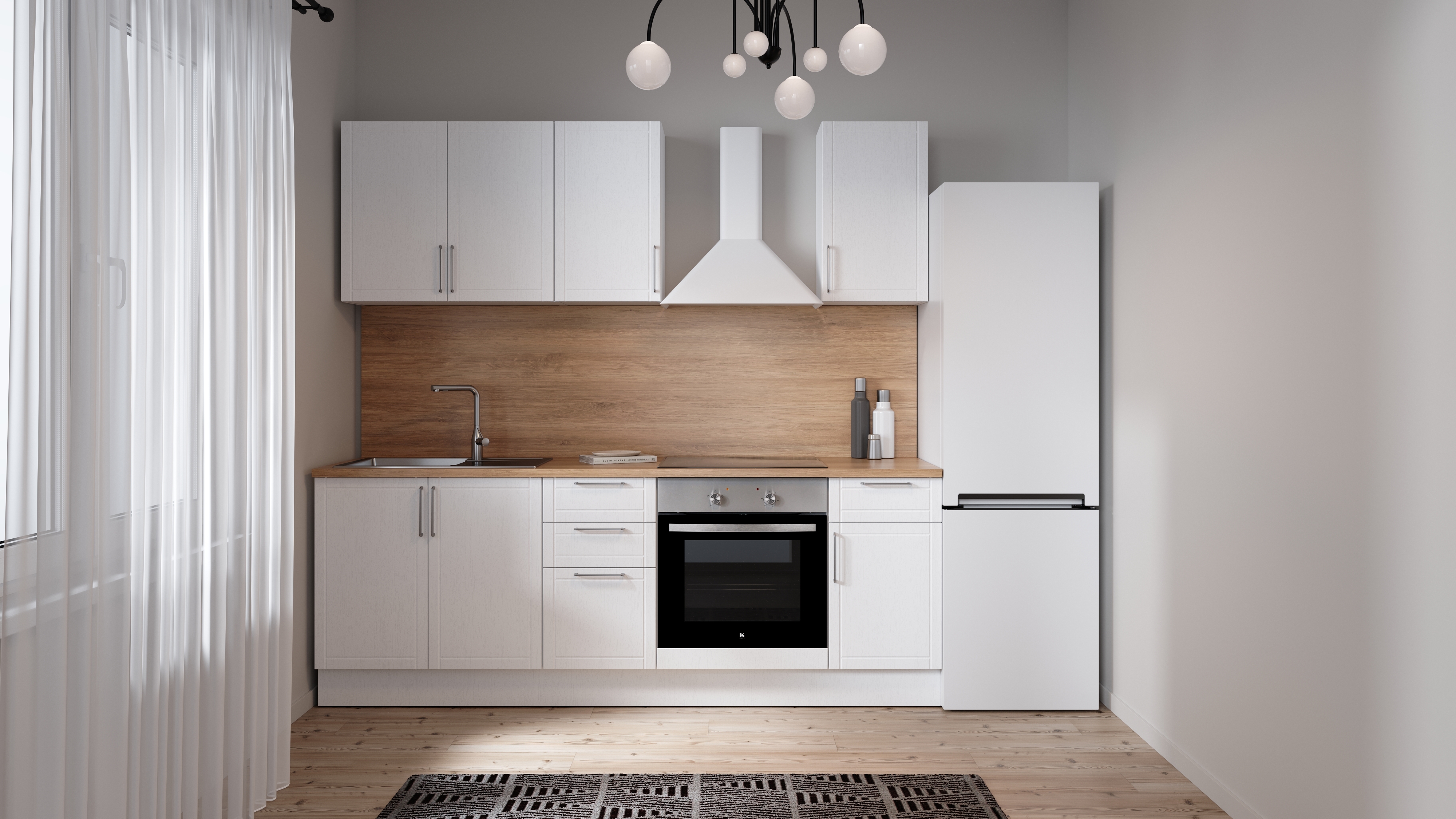 DELINIA Агибель - напольный шкаф с тремя ящиками для современной кухни 86844325 STLM-0071981 - Вид №5