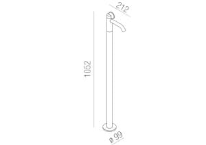 Смеситель для раковины из латуни с одним отверстием Agape Limón ARCH-00055714 - Вид №8