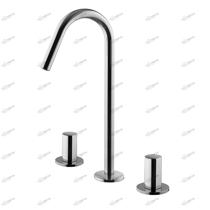 F3191C Смеситель на раковину на 3 отверстия с вращающимся изливом FIMA CARLO FRATTINI So 