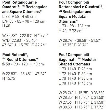 PIANCA Пуф из ткани Eden sun-id-1345942 - Вид №1