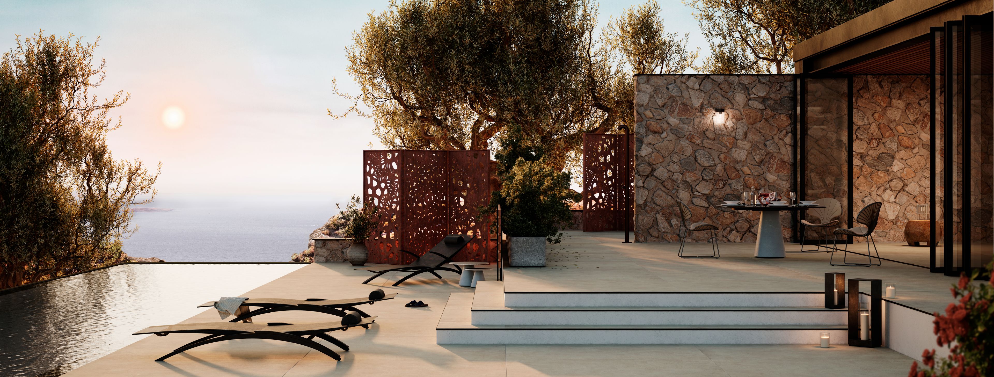 Стул для сада из нержавеющей стали Royal Botania Ostrea ARCH-00074456 - Вид №3