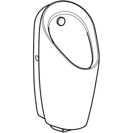 116.072.00.1 Писсуар Geberit Preda, со встроенным управлением, питание от сети Geberit  - Вид №1