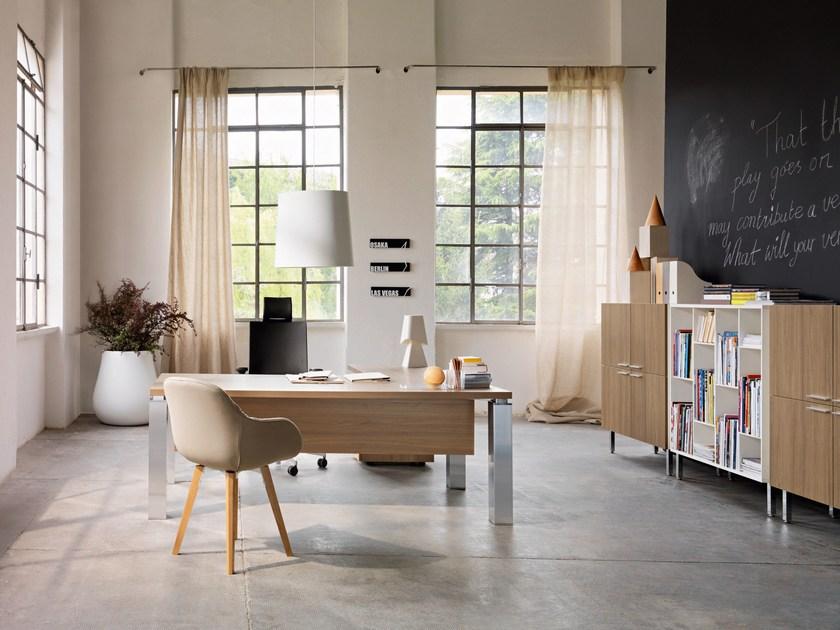 Sinetica Исполнительный угловой письменный стол из дерева Tao sun-id-1432620 - Вид №3