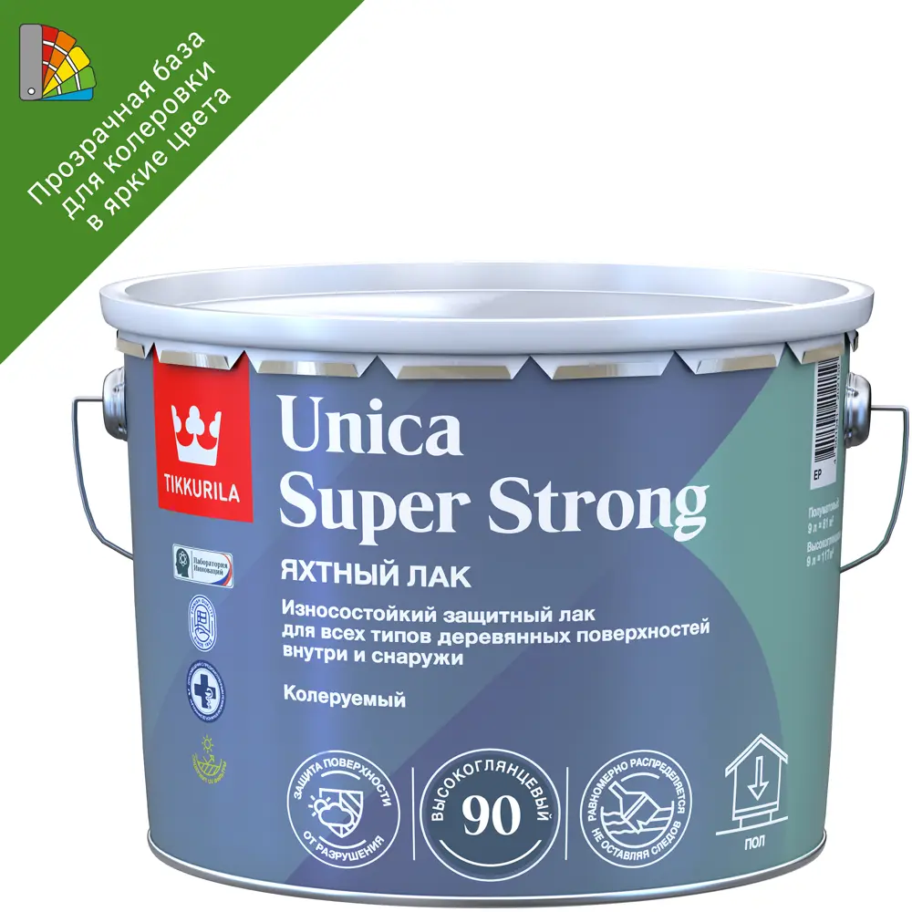 Tikkurila Unica Super Strong — универсальный яхтный лак для дерева 87660457 STLM-0852995