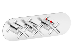 Термостатический смеситель для душа с 3 отверстиями