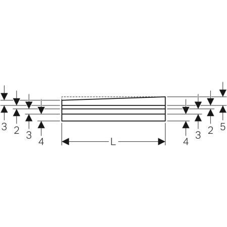 154.254.00.1 Душевая панель Geberit под кафель, с V-образным уклоном Geberit  - Вид №3