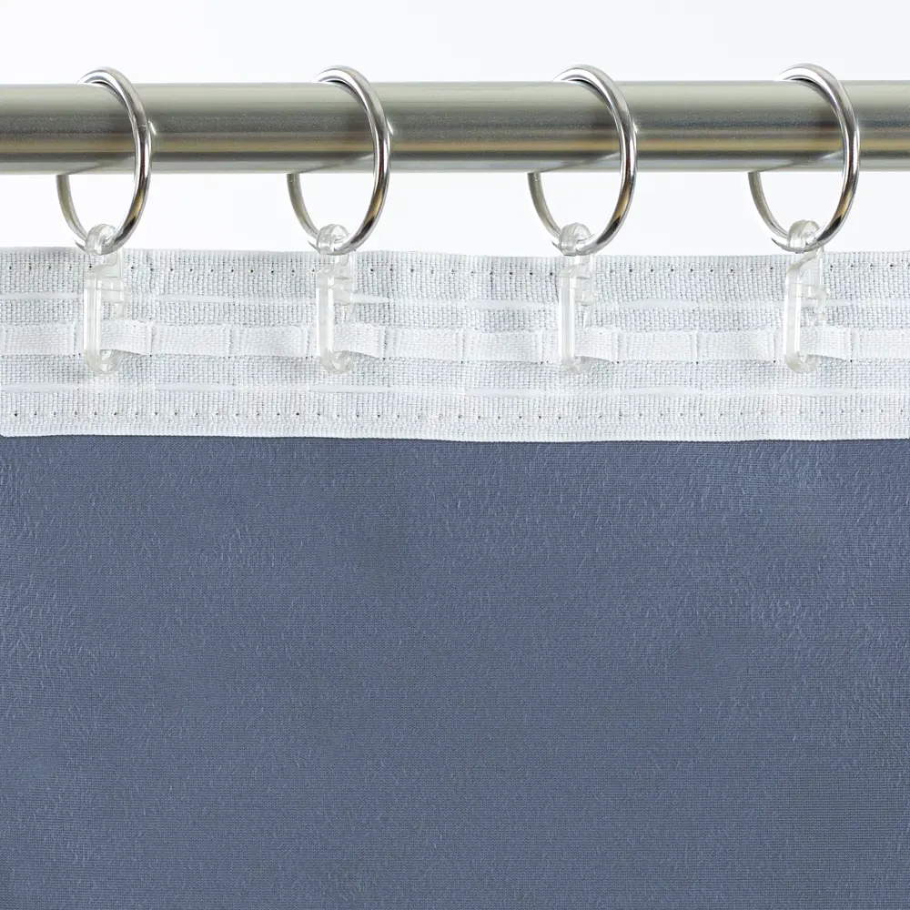 Штора MIAMOZA Камелия 200×280 см серо-синий бархат 89405538 STLM-1568956 - Вид №4