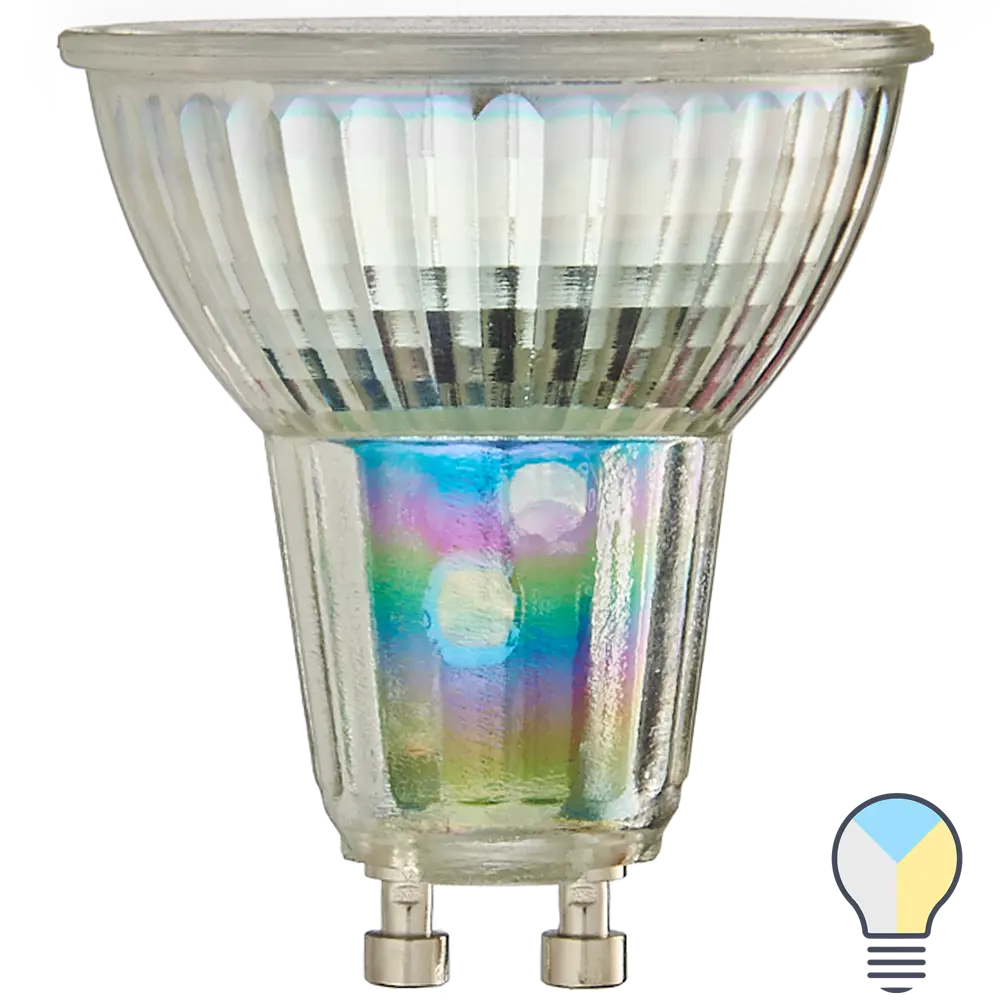 Лампа умная светодиодная Osram Smart Plus GU10 220-240 В 5 Вт спот матовая 350 лм изменение оттенков белого LEDVANCE STLM-2165052