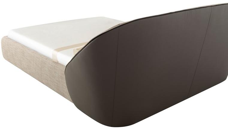 Tonin Casa Двуспальная кровать из ткани с мягким изголовьем Mama sun-id-1405355 - Вид №2