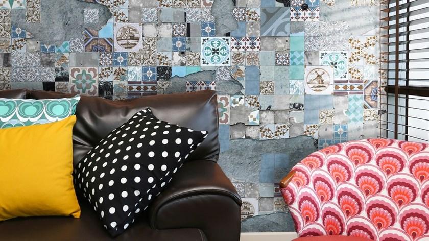 GLAMORA Виниловые обои с эффектом цемента Template sun-id-1419789 - Вид №2