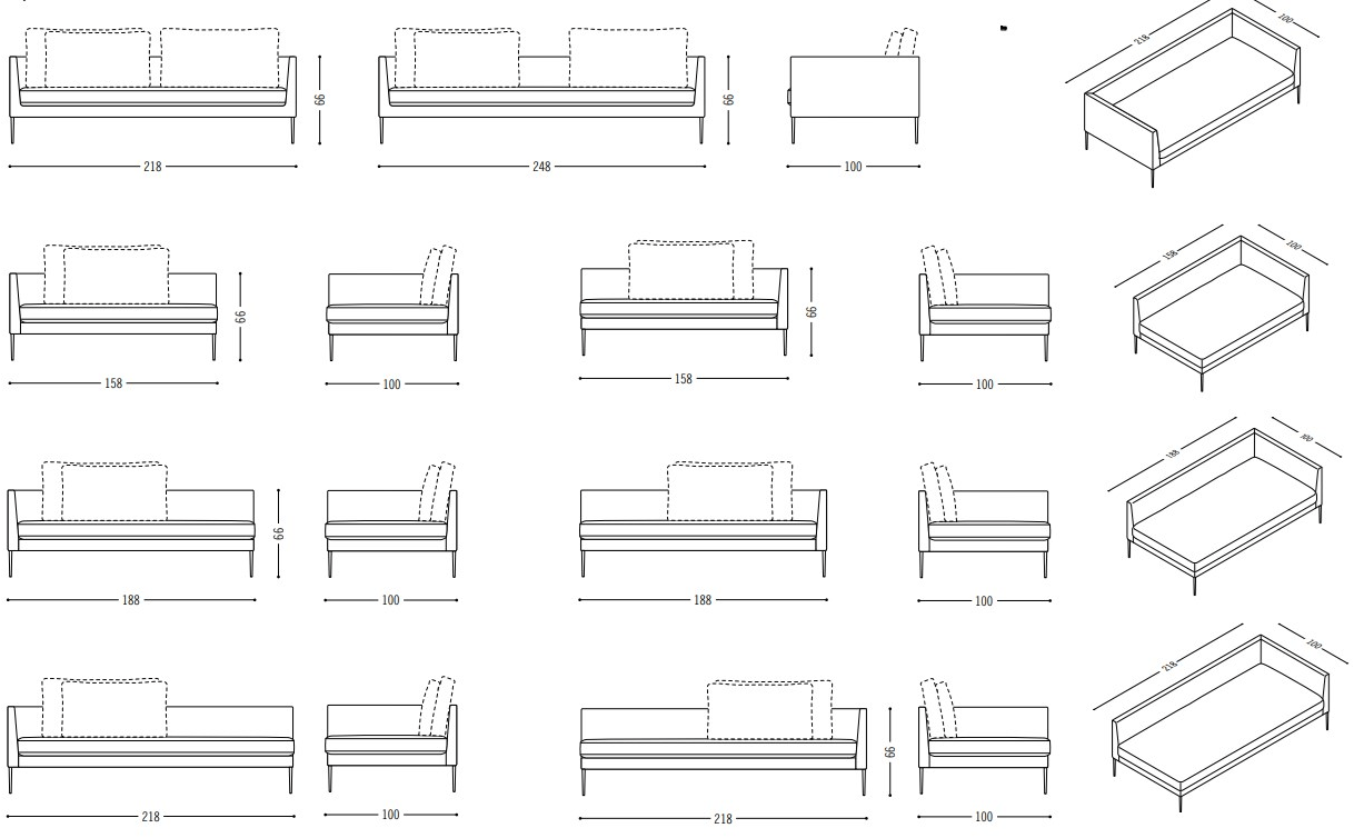 COR Кожаный диван Pilotis sun-id-1454515 - Вид №5