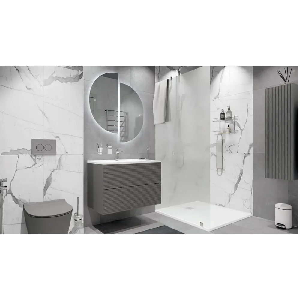 AM.PM Struktura - Подвесная тумба под раковину 60 см в цвете графит 86746449 STLM-0071205 - Вид №10