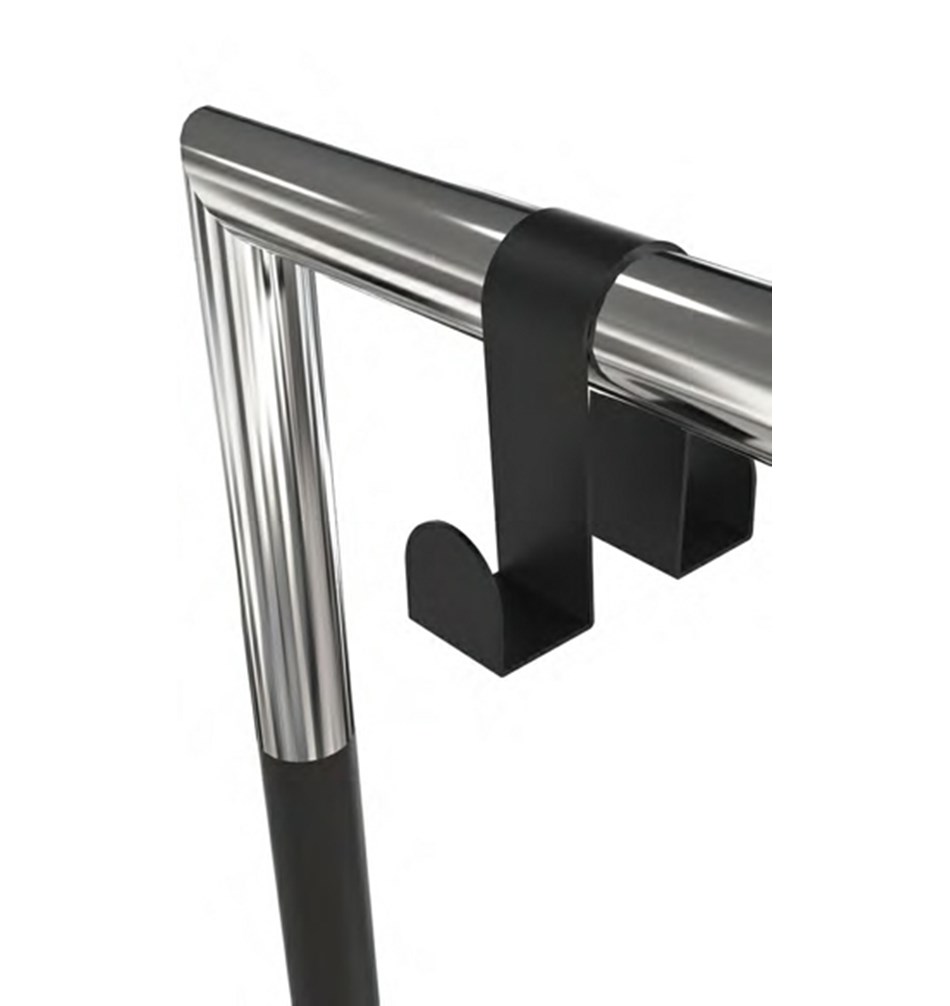 FROST HOOK 6000 f / BUKTO вешалка для одежды » черный Сталь Черный U6000-B  - Вид №1