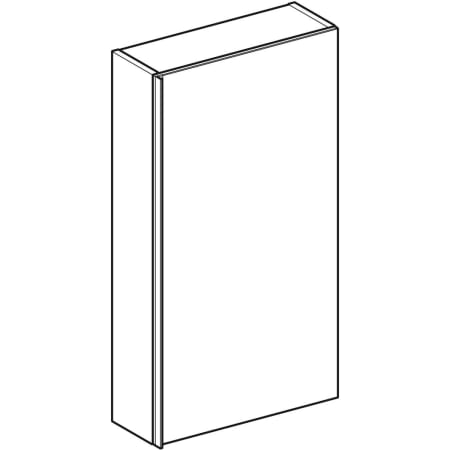 500.639.JL.2 Подвесной шкаф Geberit Acanto с одной дверью Geberit  - Вид №1