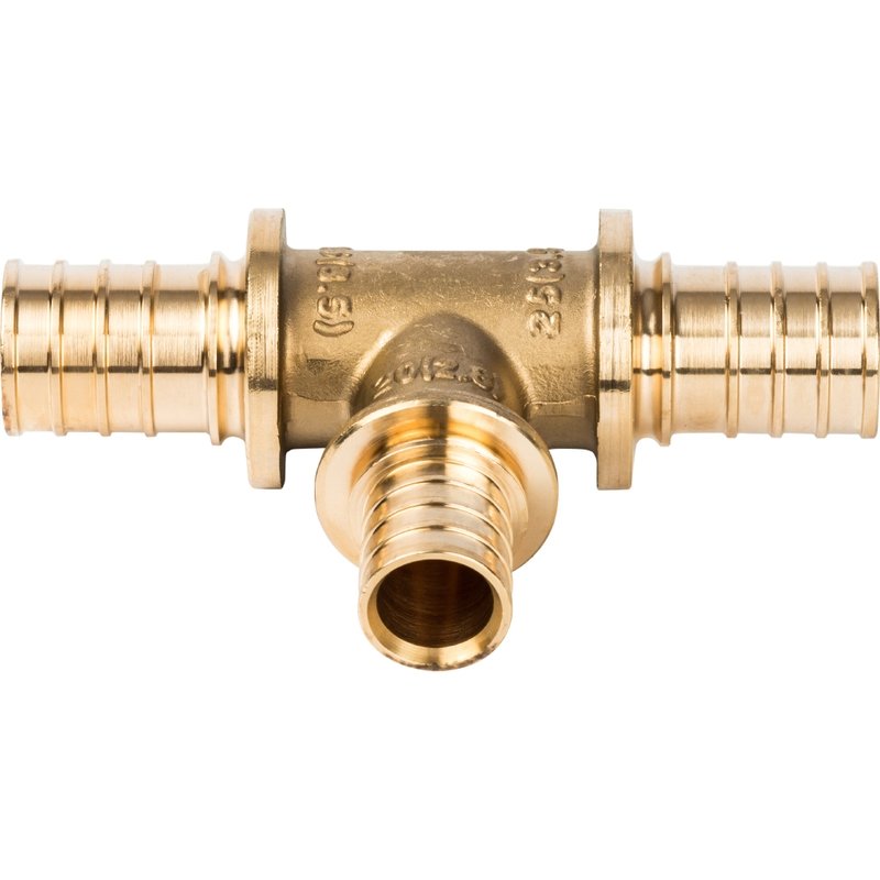 Тройник переходной 25x20x25 аксиальный для труб из сшитого полиэтилена STOUT SFA0014252025 - Вид №1