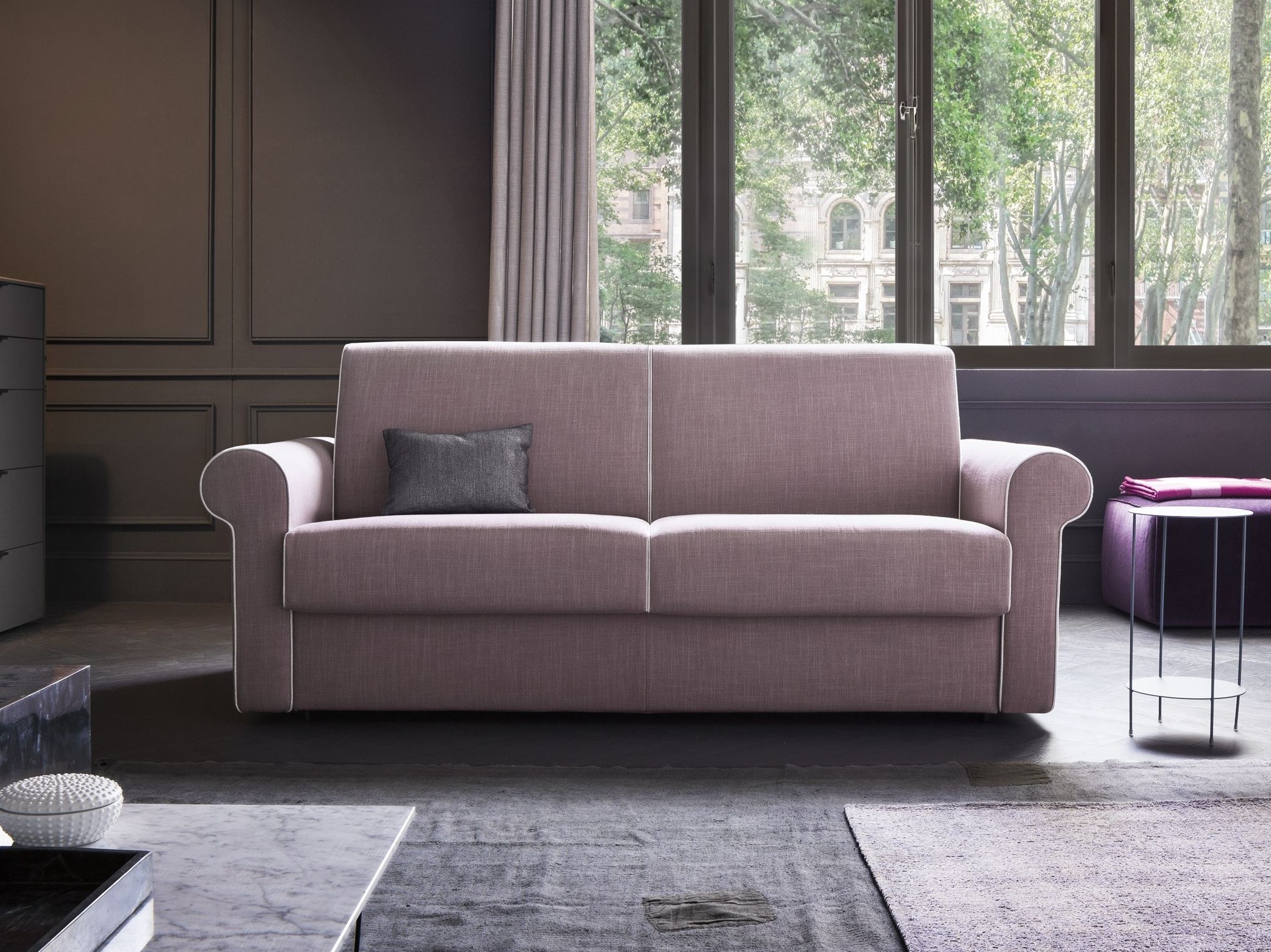 Двуспальный диван-кровать из ткани Felis Day &amp ARCH-00111756 - Вид №1