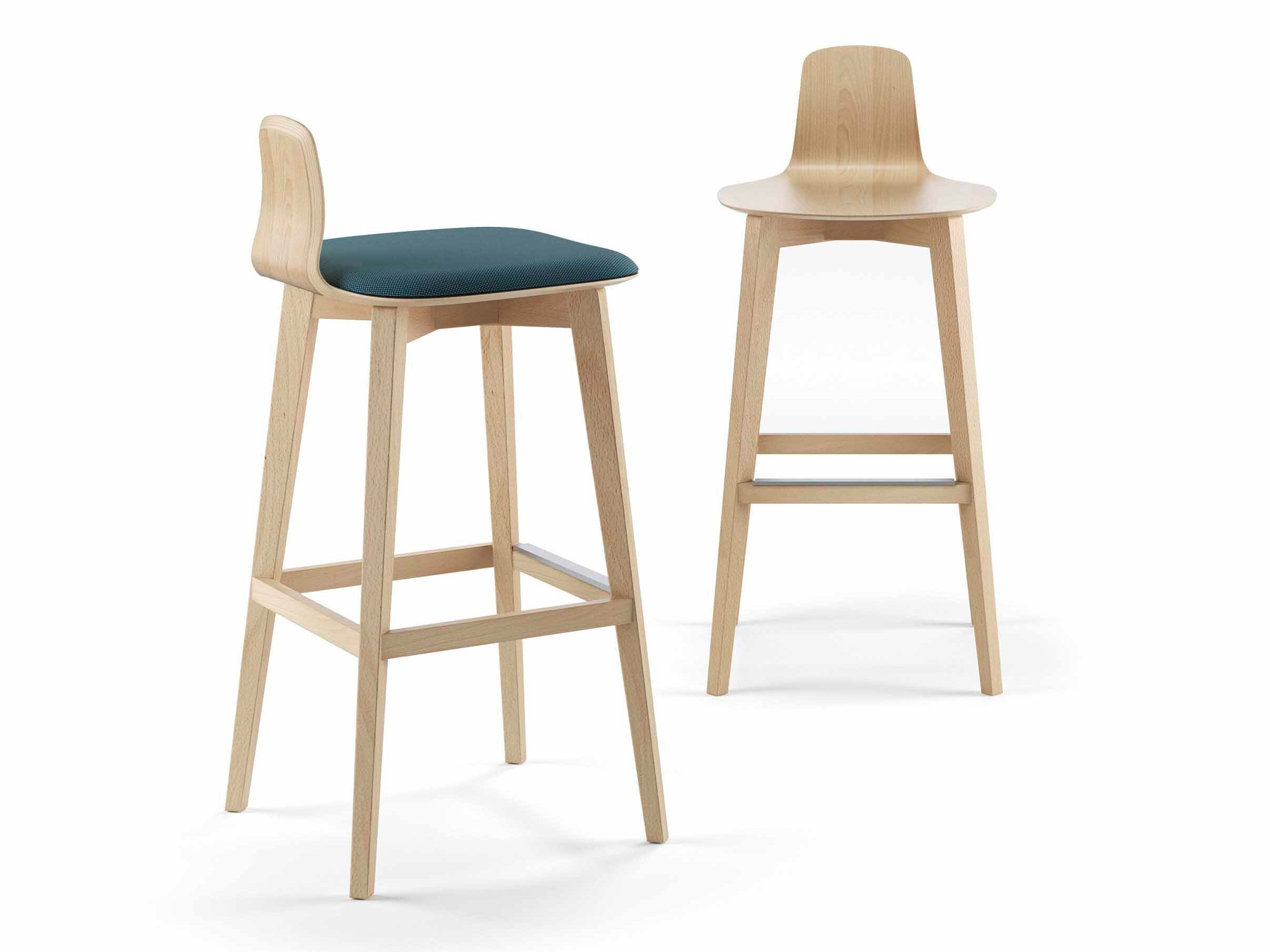 Барный стул из бука с подставкой для ног SITLOSOPHY® Jay ARCH-00033412