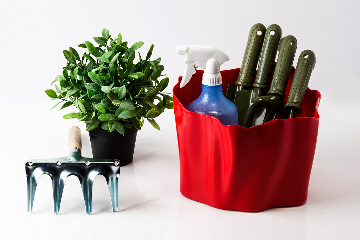 QL10142-RD Органайзер flow средний красный Qualy  - Вид №1