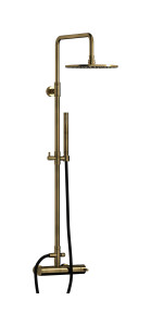 Душевая колонна Whynot со смесителем, круглым верхним душем и лейкой WE ARE IB mt127bb Antique Bronze Indoor Shower