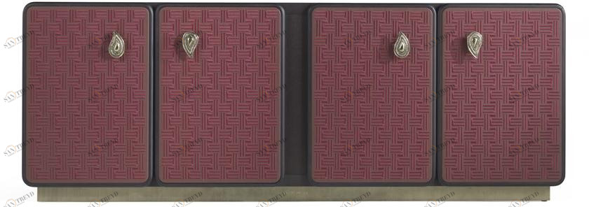 ETRO Home Interiors Комод из дерева и кожи с распашными дверцами Caral E.car.113.a