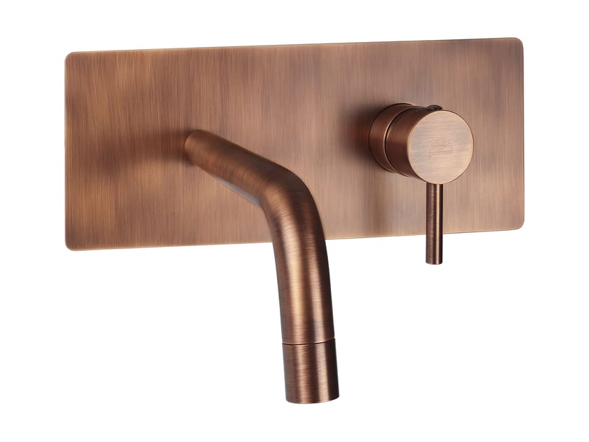 Настенный смеситель для раковины с пластиной RUBINETTERIA PAFFONI Light ARCH-00011600