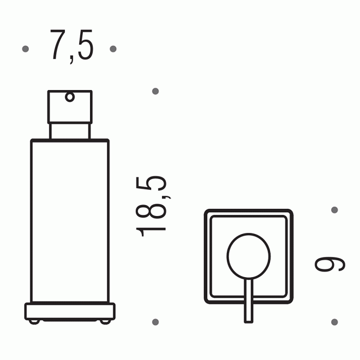 B9317 Дозатор для жидкого мыла настольный COLOMBO LOOK Colombo Design - Вид №1
