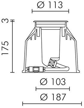 SIMES Напольный светильник ступеньки из литого под давлением алюминия Ring/flat sun-id-1429433 - Вид №10